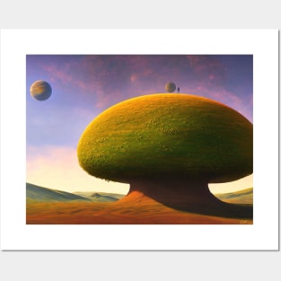 Alien Planet Landscape Posters and Art